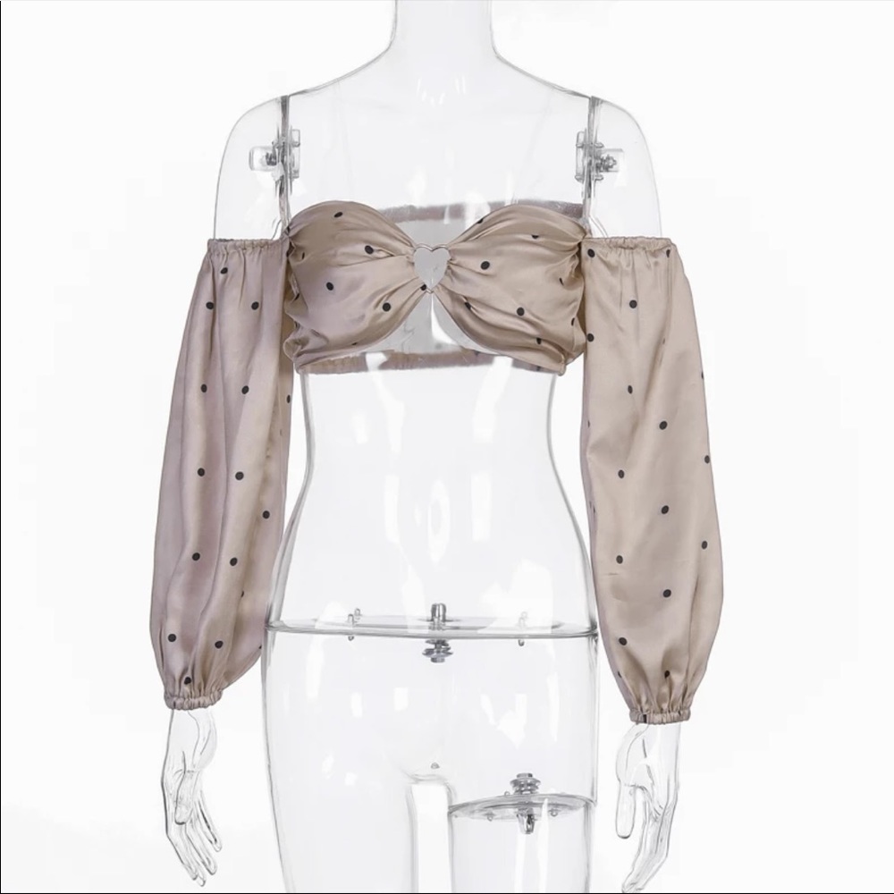 Long sleeve cropped top - Picture 2 of 4